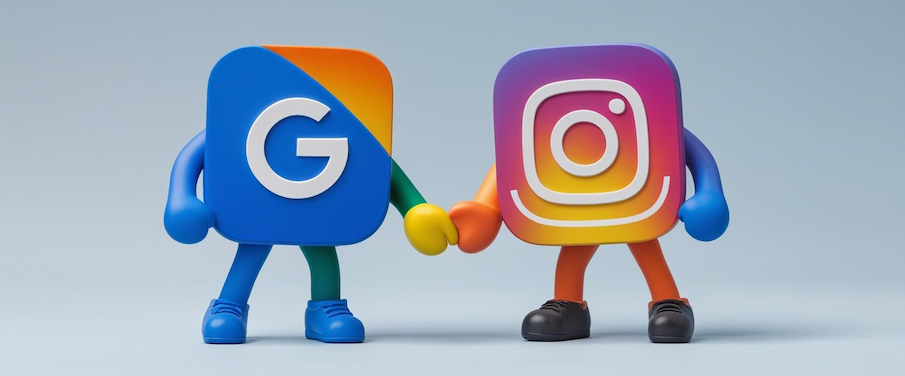 Google and Instagram are friends