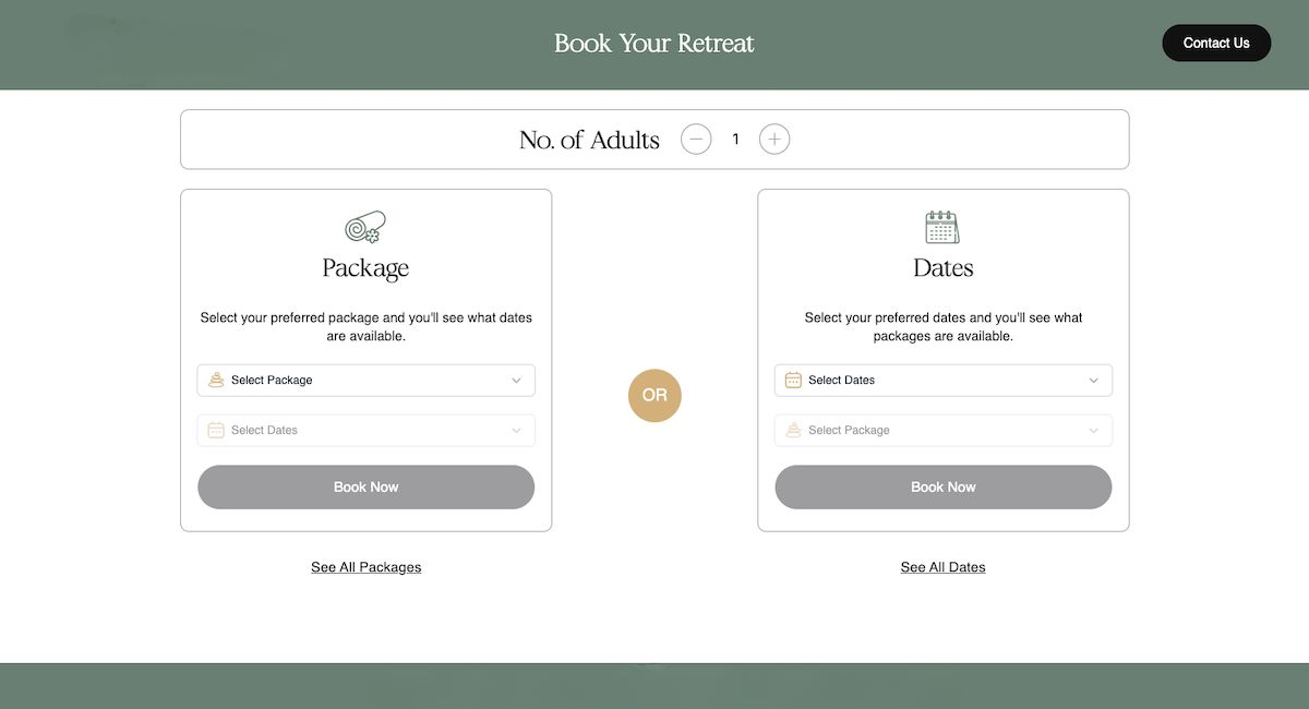 Bespoke Booking Engine